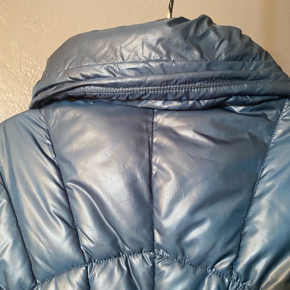 Dark Teal blue GUESS Down alternative Puffy Coat - Picture 14 of 16
